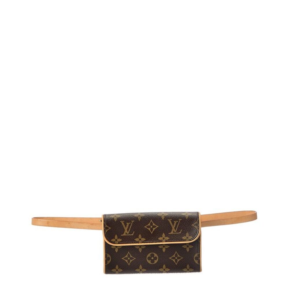 Louis Vuitton Brown Monogram Coated Canvas Pochette Florentine Xs